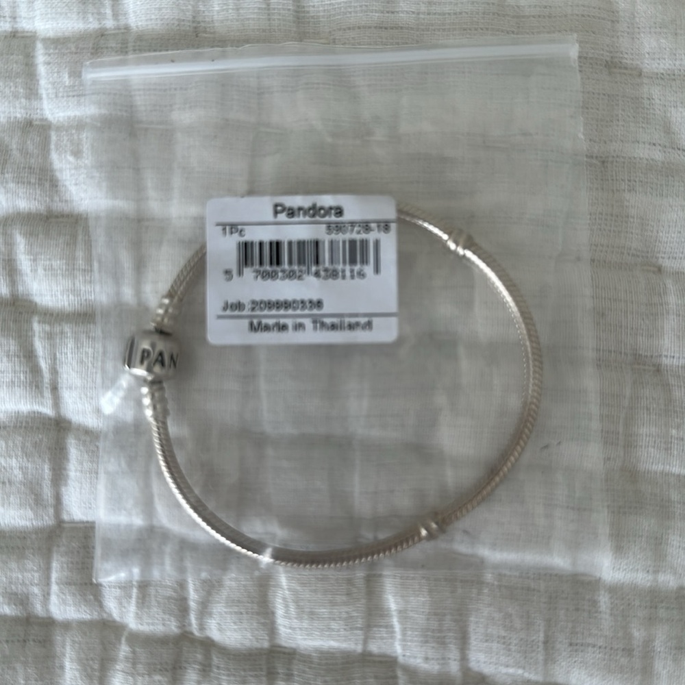 NWOT Pandora barrel clasp snake chain bracelet